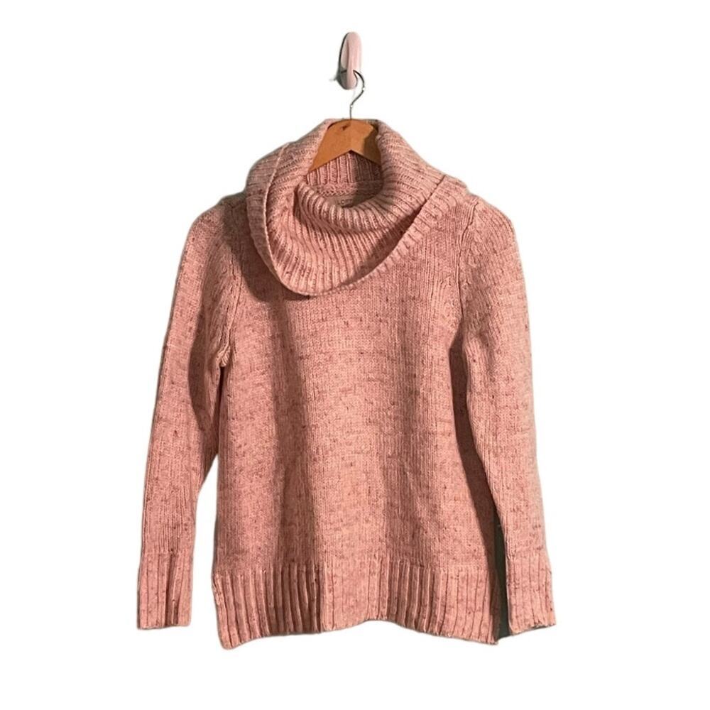 Ann Taylor Loft Flecked Cowl Turtleneck Sweater Size Medium